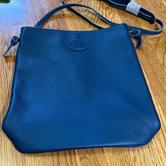 Made in Los Angeles, marine blue luxury, leather $600 bag, new with tags - Picture 2 of 10